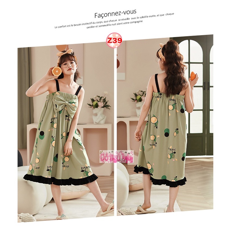 Váy Ngủ 2 dây bản to Z39