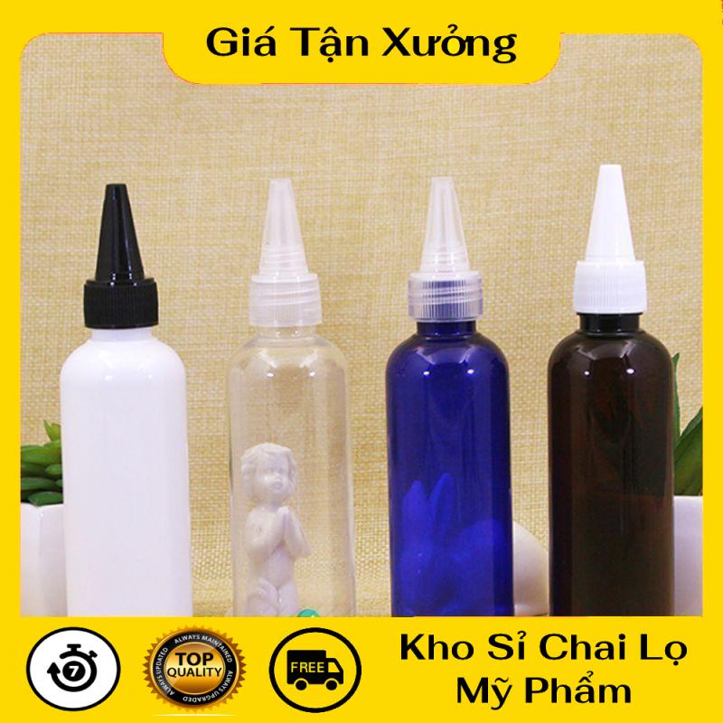 Chai Chiết Mĩ Phẩm ❤ TRÙM SỈ ❤ Chai nhựa pet nắp nhọn 100ml,50ml,30ml,20ml chiết mỹ phẩm, chiết mực , phụ kiện du lịch