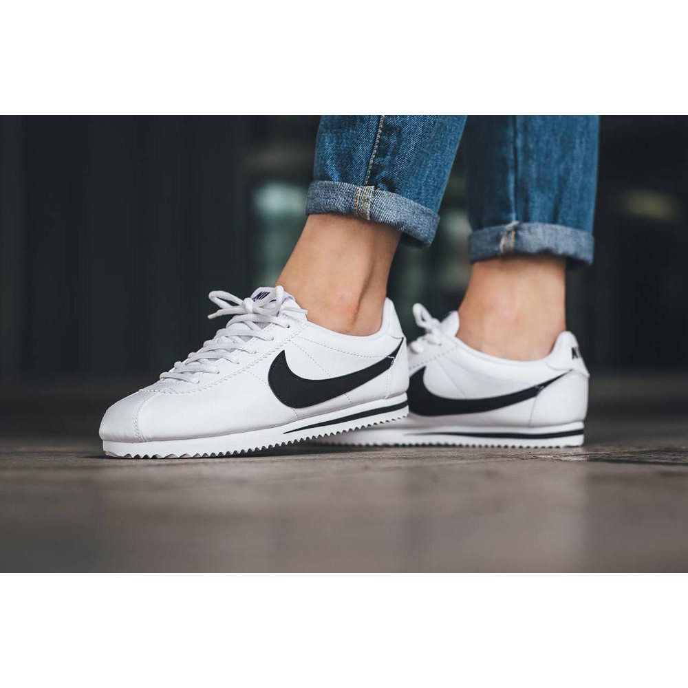 Giày Nike Cortez Auth FREESHIP Giày Thể Thao Nike Chính Hãng - Cortez OG White Red - Simple Sneaker