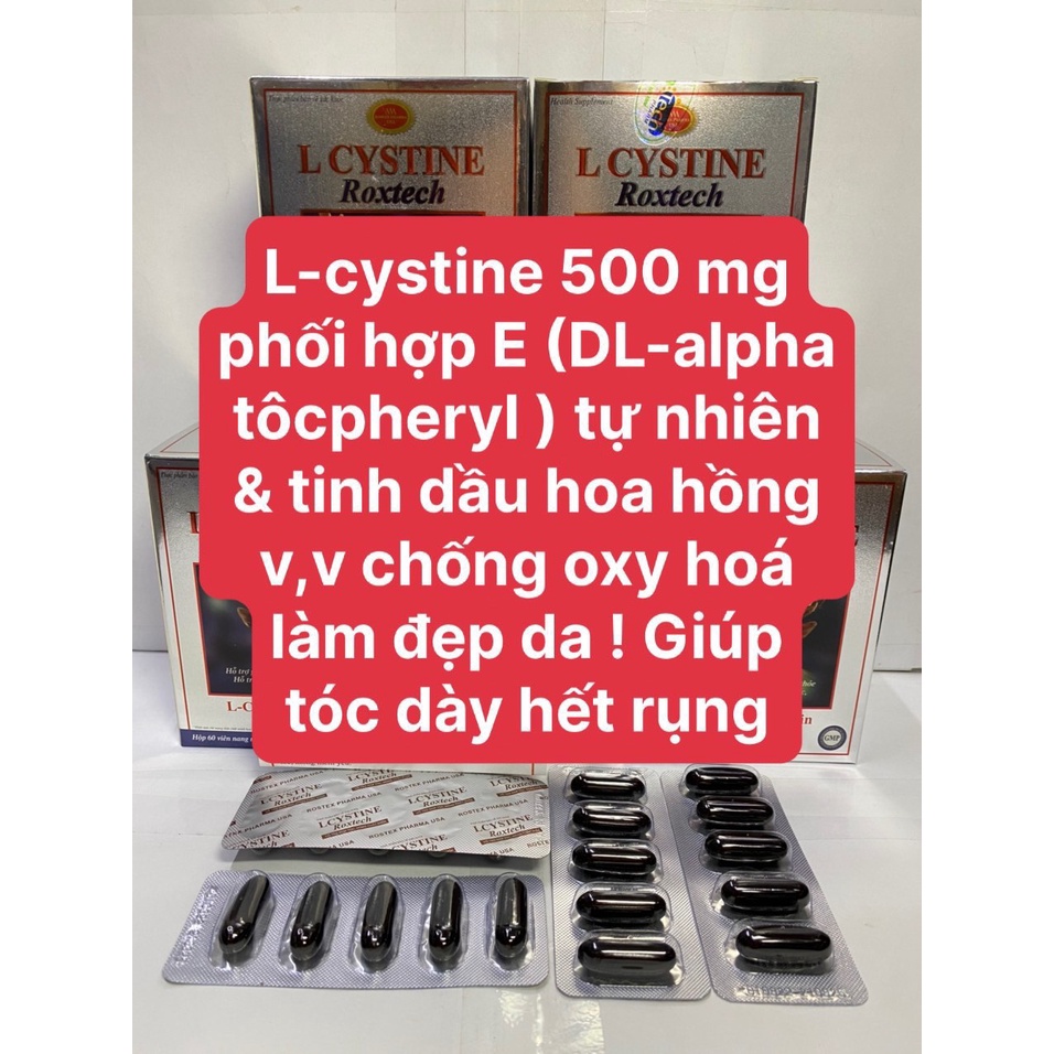 L cystine bổ sung dưỡng chất cho tóc, da hộp 60 viên