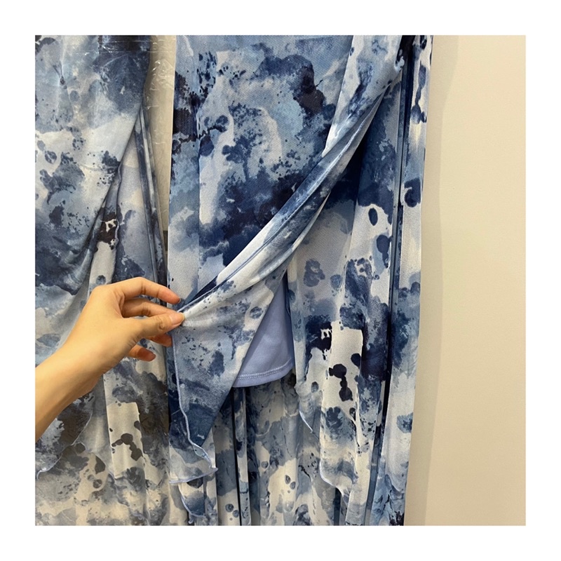 Đầm Dây Maxi Thun Lưới BEBE