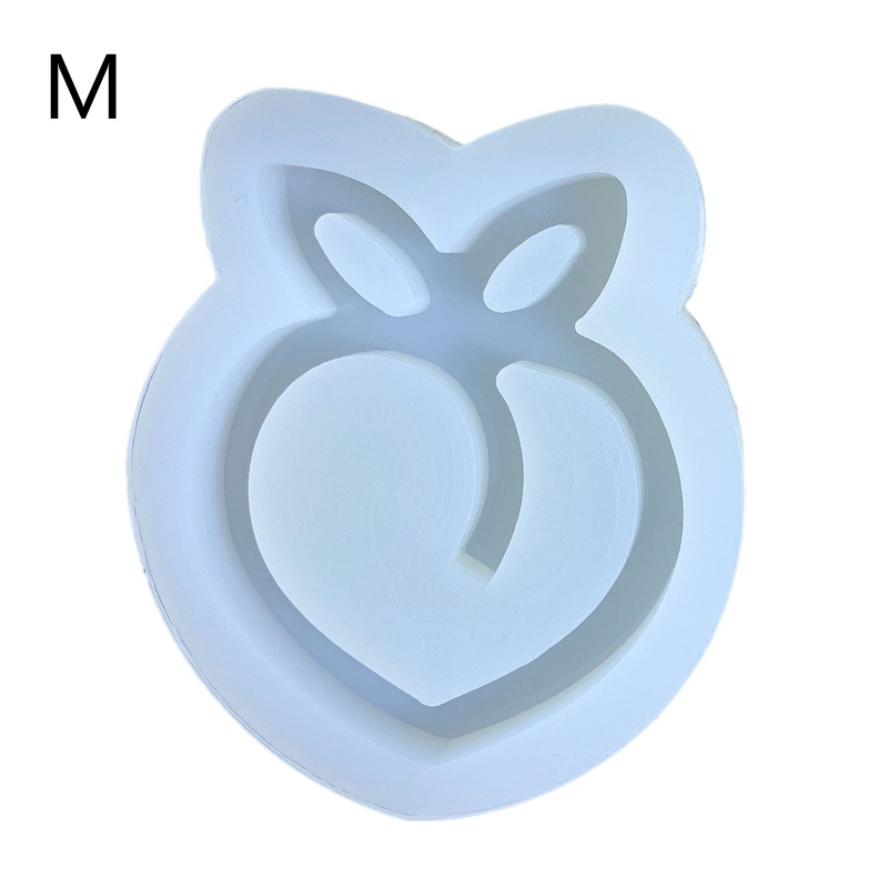 Sa Khuôn Làm Đồ Trang Sức Hình Quả Đào Bằng Nhựa Resin Dễ Thương DIY