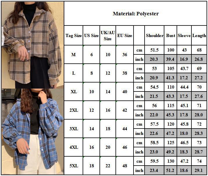 Áo sơ mi tay dài phối nút hoạ tiết ca rô phong cách hàn quốc có size 5xl