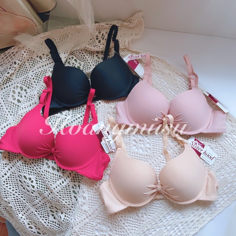 Áo Lót Nữ Mút Kép Nơ thông Hơi áo ngực có gọng Siêu Đẩy - Tạo Khe Quyến Rũ