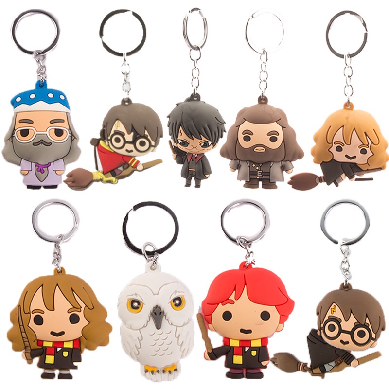 Móc Khóa Nhựa Mềm Hình Nhân Vật Hoạt Hình Harry Potter 3D 17 Kiểu Dáng Tùy Chọn