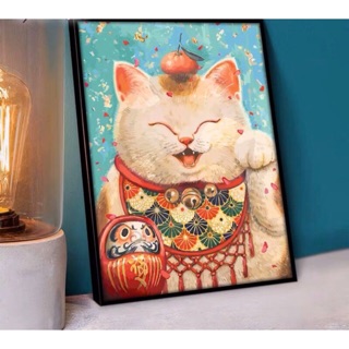 [ORDER] TRANH SƠN DẦU TỰ TÔ MẪU "MÉO MÈO MEO"