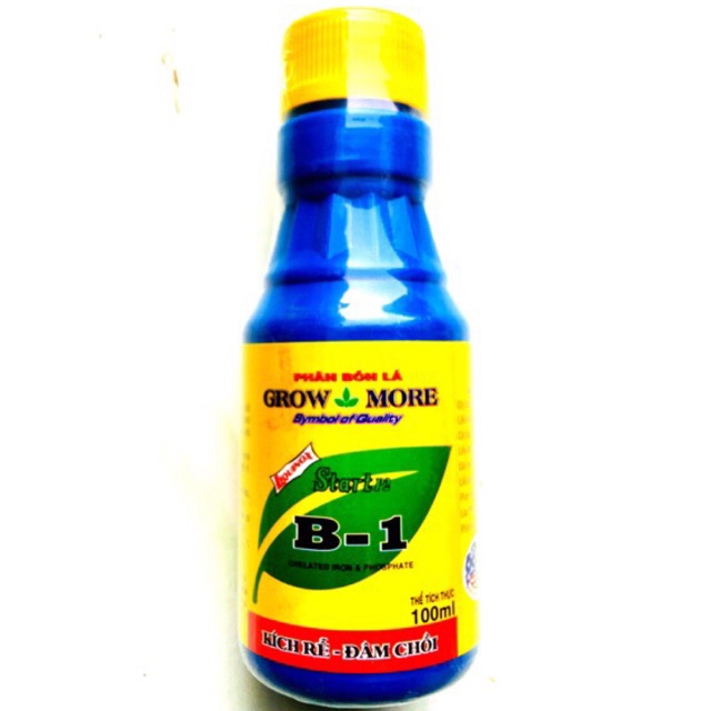 Phân Bón Lá Hoa Kỳ Vitamin b1 Growmore chai 100ml