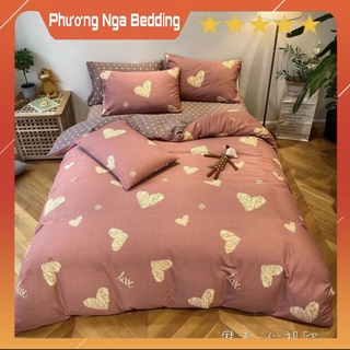 Chăn Ga Gối Cotton Nhập Khẩu 4 Món Giá Rẻ 199k