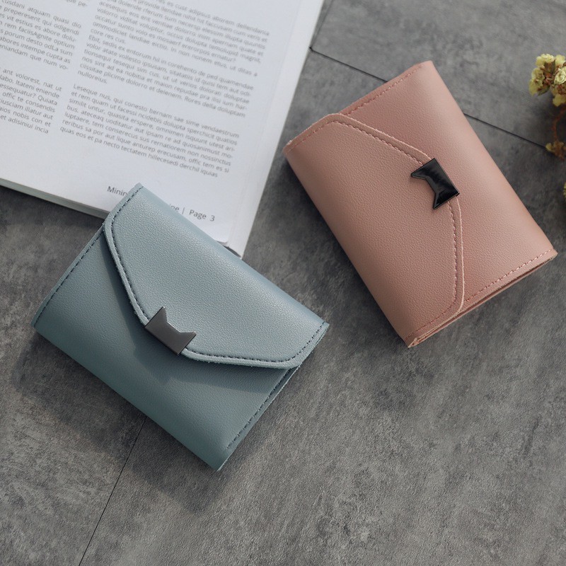 Ví cầm tay nữ- Ví ngắn nữ khoá mèo đáng yêu | BigBuy360 - bigbuy360.vn