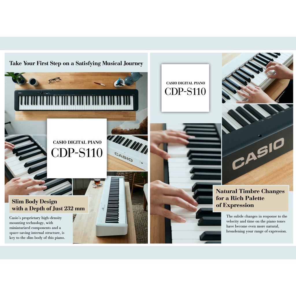 [CHÍNH HÃNG] Casio CDP-S110 New Model 2021 - Đàn Piano Điện Casio CDP-S110