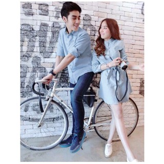 Áo đôi áo cặp Áo Váy đôi dễ thương chụp ảnh đi biển nam nữ Hàn Quốc
