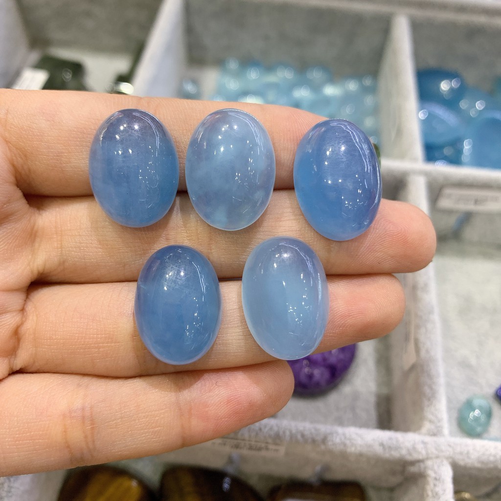 Mặt Đá Aquamarine Thiên Nhiên Size Lớn
