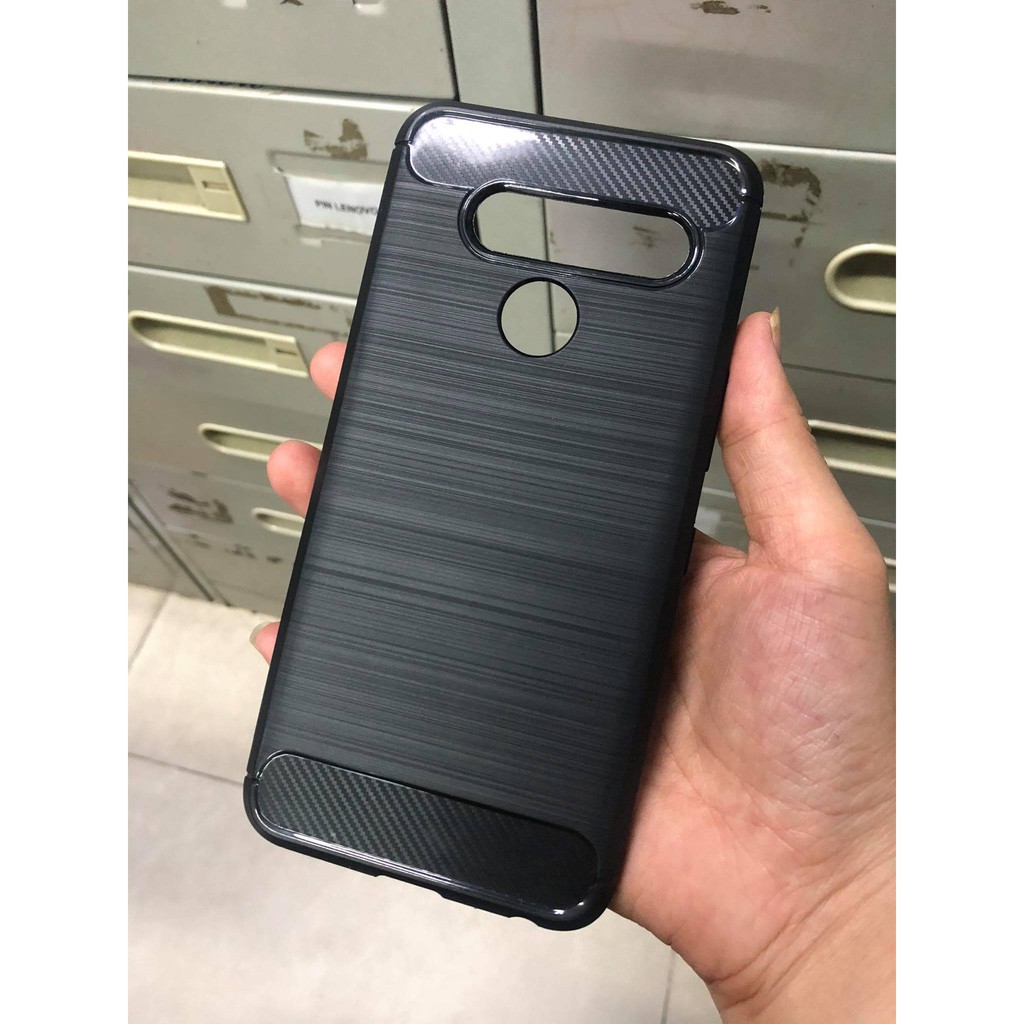 Ốp Lưng LG V50 Chống Sốc Dạng Carbon Hiệu Likgus