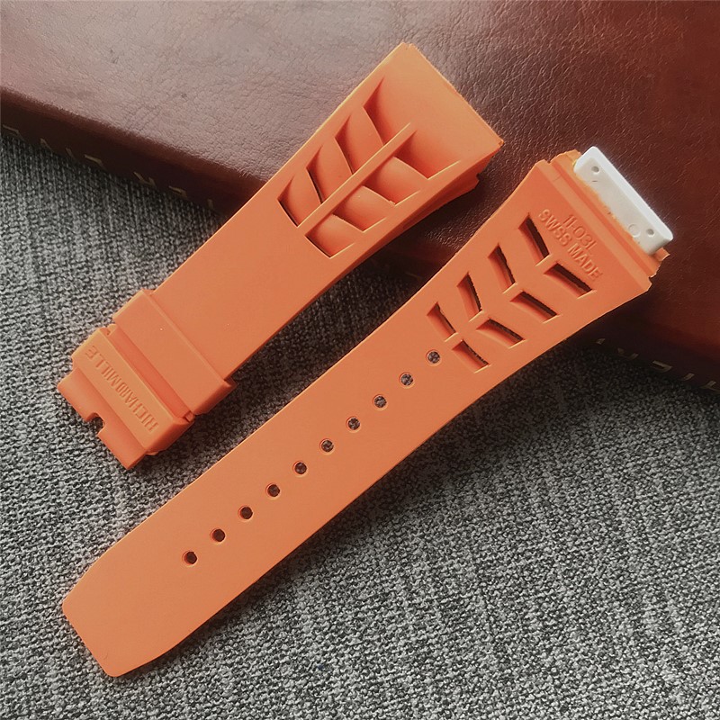 Đồng hồ silicone Richard Mille Richard MILLE thay thế với cổng vít 25mm RM53 / 055/011
