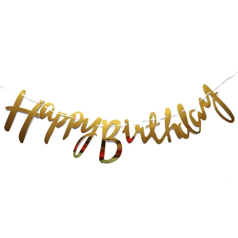 1 Dây Cờ Treo Chữ Happy Birthday Lấp Lánh Trang Trí Tiệc Sinh Nhật Cho Bé