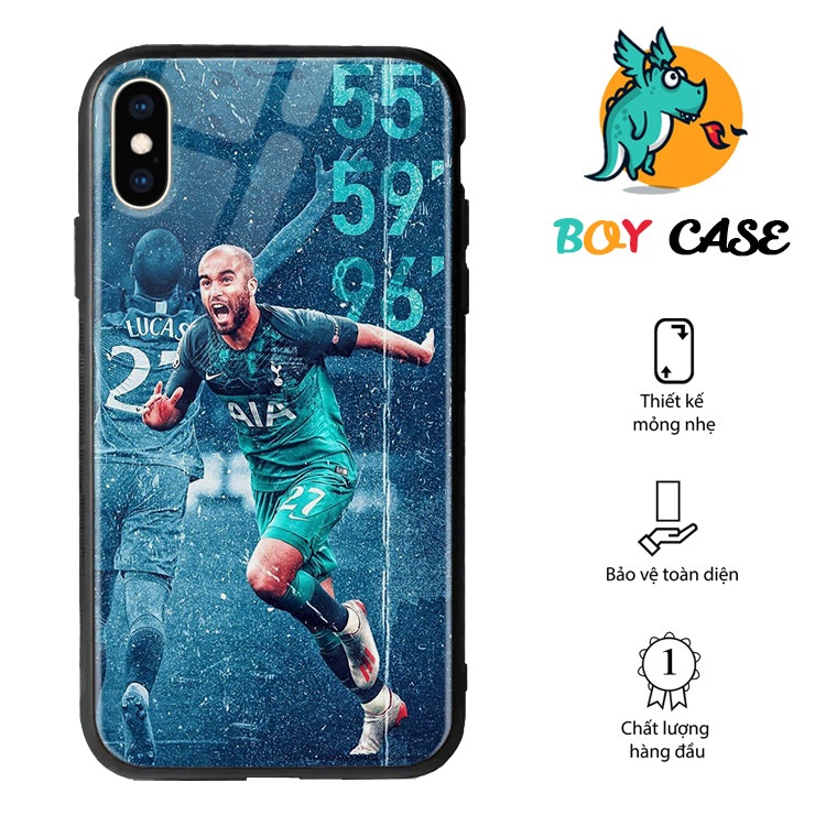 Ốp Lưng Kính Hình Lucas Moura BOYCASE Iphone 6/6Plus/6S/6S Plus/7/7Plus/8/8Plus/X/Xs/Xs Max/11/11 Promax/12/12Promax