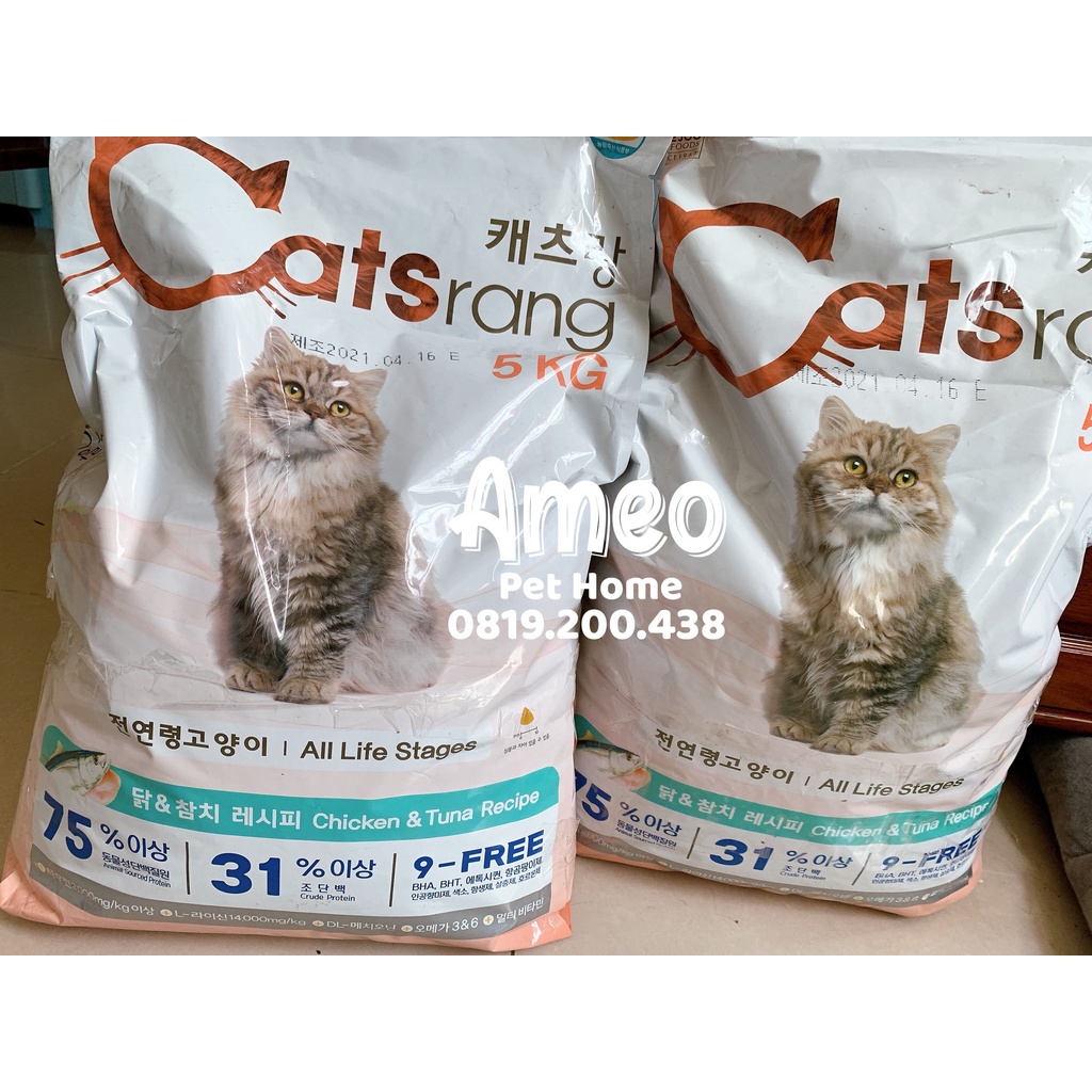 Catsrang 1kg | Thức ăn mèo Hàn Quốc Catsrang Catseye 1kg