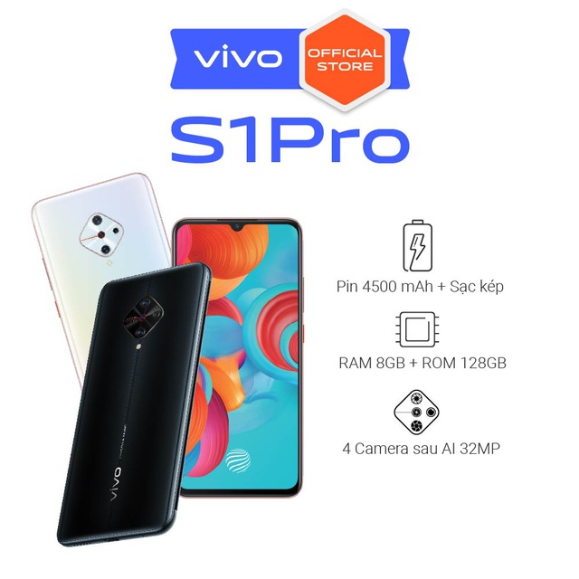 [Nhập ELJUL1MIL giảm 5%] Điện thoại Vivo S1 Pro 8Gb+128Gb...