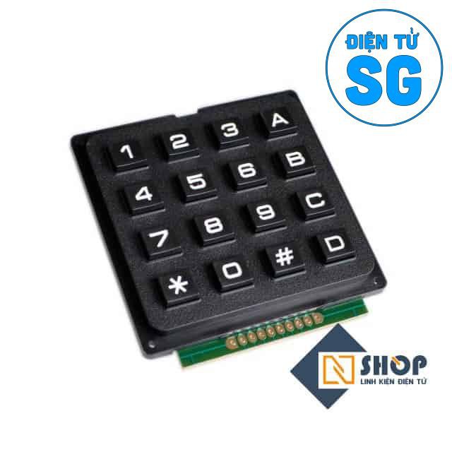 Bàn Phím Ma Trận Nhựa Cứng 4x4 Keypad - 4FLT