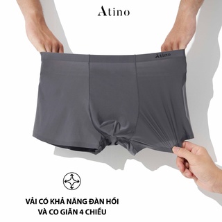 Quần sịp BOXER ATINO thoáng khí kháng khuẩn vải lụa băng cao cấp lót Cotton95% hút ẩm khử mùi - Quần lót nam SP311