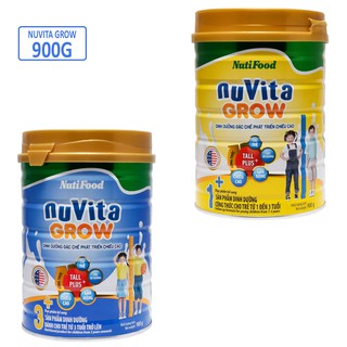 Sữa bột nuvita grow 1+/3+ 900g