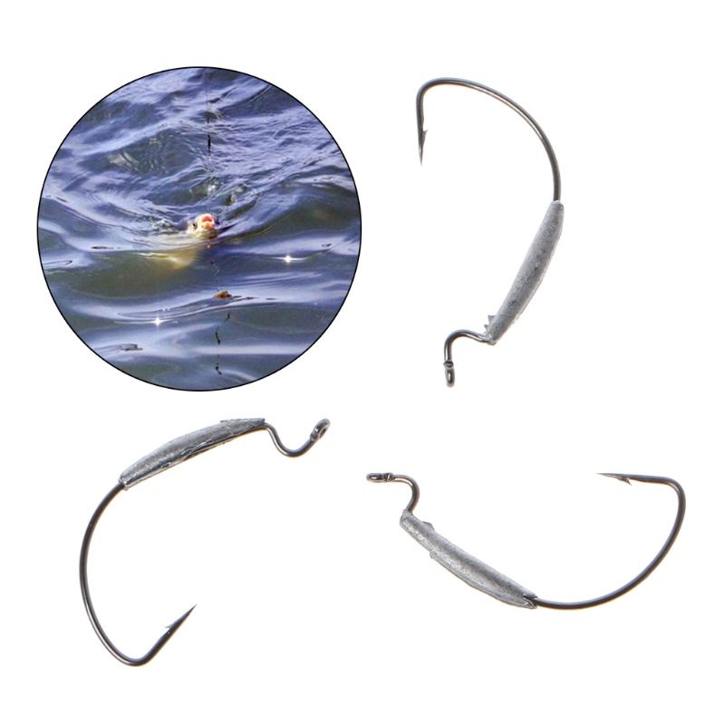 Bộ 10 Móc Câu Cá Sắc Bén Bằng Thép Vonfram