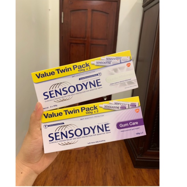 Kem đánh răng Sensodyne chống ê buốt sét 2 hàng Mỹ