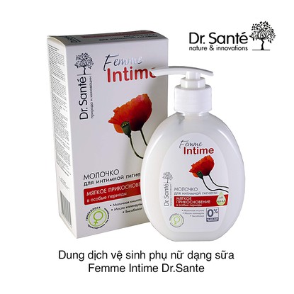 Dung Dịch Vệ Sinh Phụ Nữ Dưỡng Ẩm Femme Intime Dr.Sante (230ml)