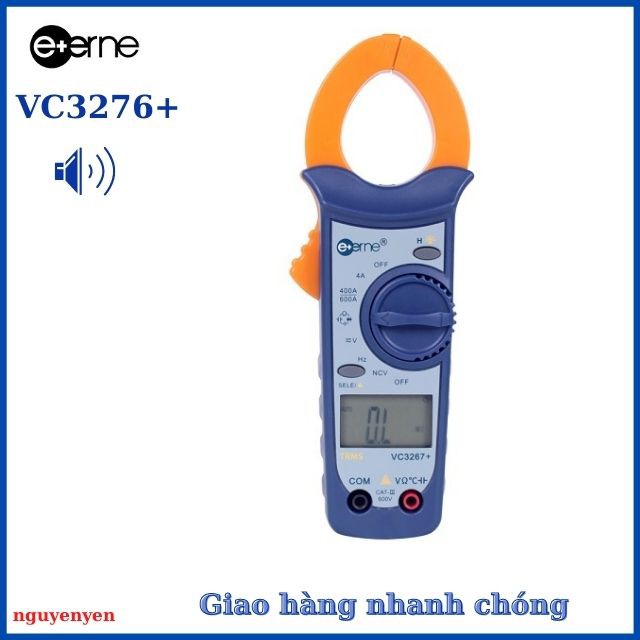 [TP. HCM] Đồng Hồ Đo Kẹp Dòng Ampe Kìm Điện Tử VC3267+ Kỹ Thuật Số - TRUE RMS - NCV Dò Dây - AC 600A Tụ 40nF-4mF