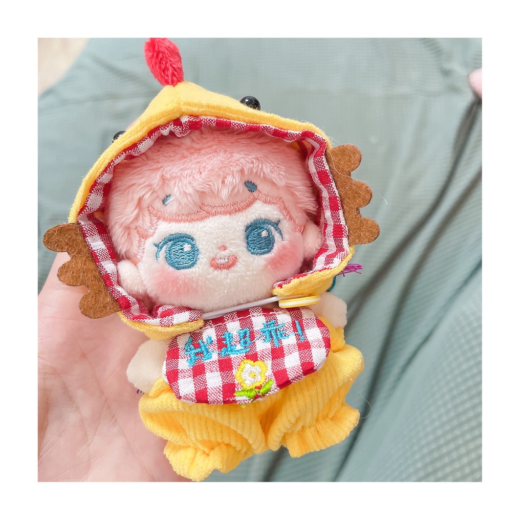 Bộ đồ Gà con chiếp cho bé doll 10cm