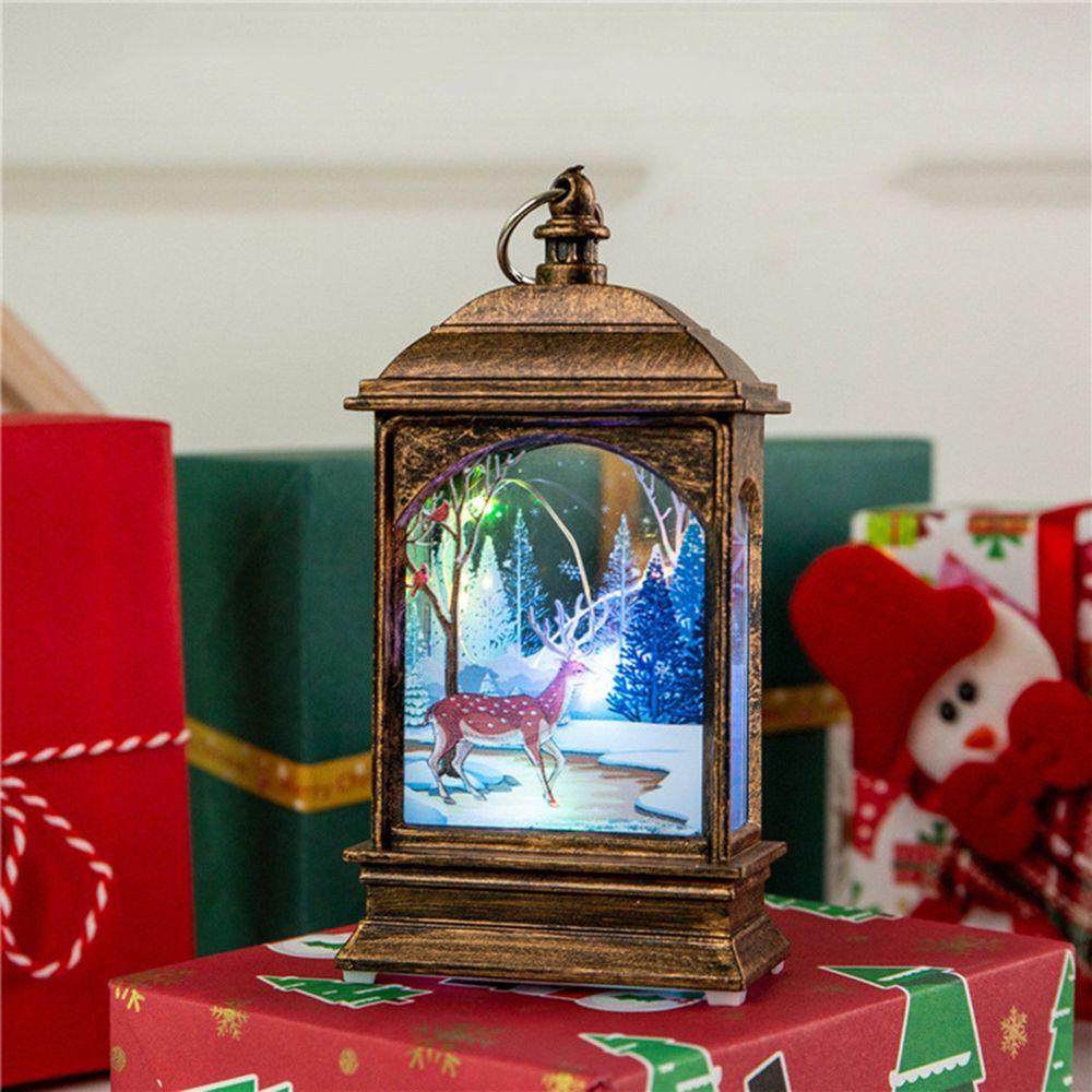 YIYU Đế Nến Hình Ông Già Noel Tuần Lộc Dùng Trang Trí Nhà Cửa Dịp Giáng Sinh