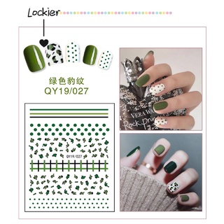 [Lockier] Nhãn Dán Trang Trí Móng Tay 3D Tươi Tắn Nhỏ Nhắn Họa Tiết Hoạt Hình Dành Cho Học Sinh Trẻ Em