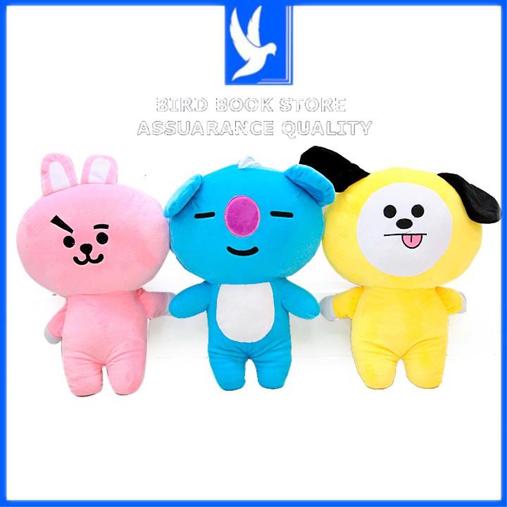 Gấu bông gối ôm BTS cooky, chimmy, koya, tata, mang, van Size lớn nhất, Gối ôm hình thú BT21 Bird book