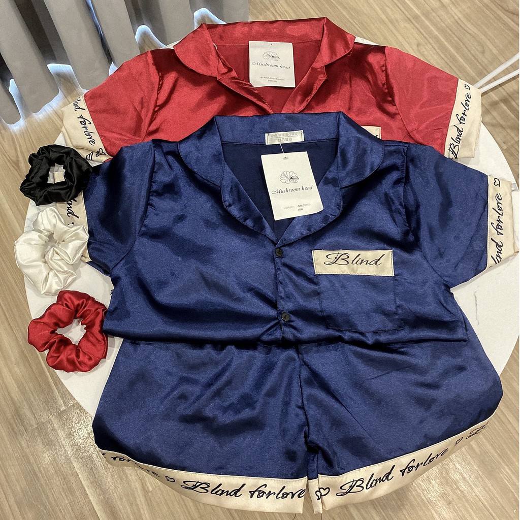 Bộ Ngủ Lụa Cộc Tay - Bộ Pijama Lụa Cao Cấp [FREESHIP] Hàng Thiết Kế, Chất Lụa Mịn Màng, Form Rộng Thoải Mái,Thoáng Khí | BigBuy360 - bigbuy360.vn