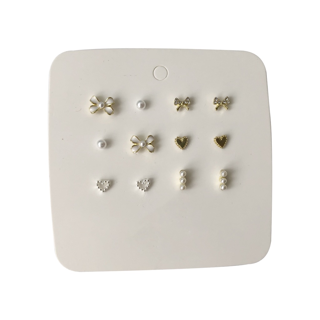 Đôi Bông Tai Họa Tiết Trái Tim Thời Trang Sành Điệu Cho Nữ