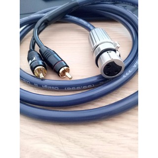 Dây canon cái ra 2 đầu av tốt 1.5m - dây canon cái ra 2 đầu av