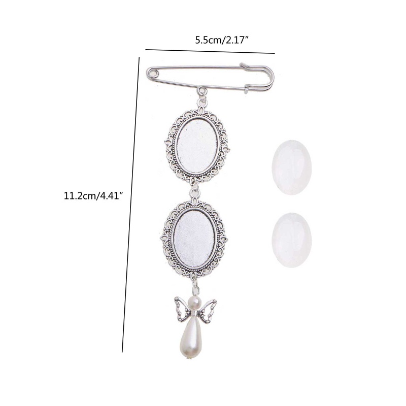 Trâm Cài Áo 2 Khung Cho Cô Dâu Chú Rể