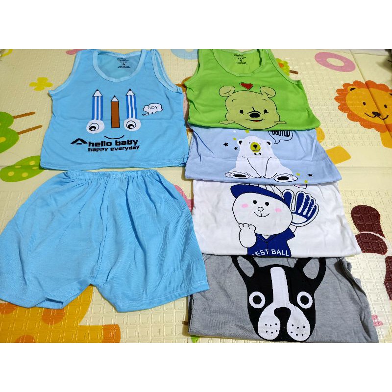 XẢ HÀNG Bộ ba lỗ cotton nhiều mẫu cho bé