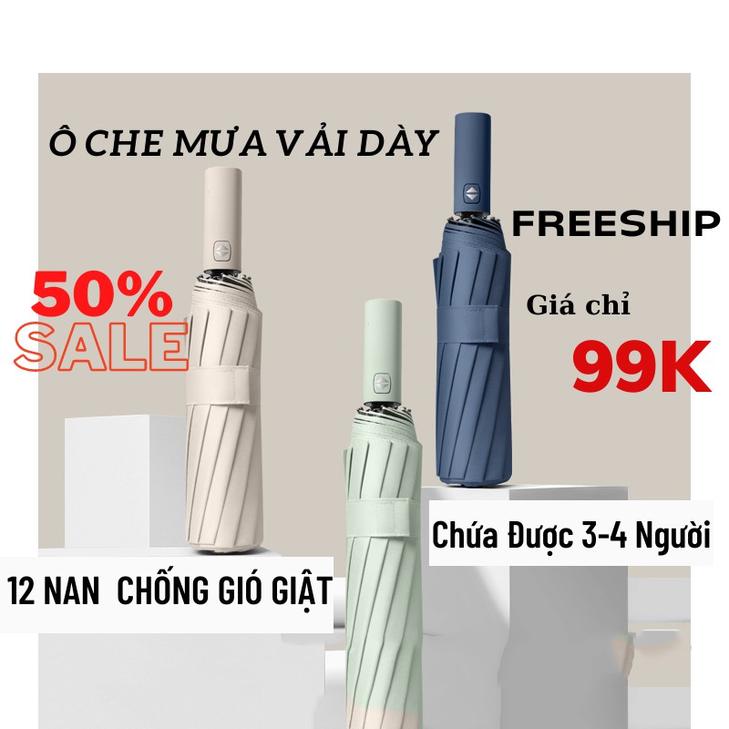 Ô Dù Gấp Gọn Che Nắng Mưa Cao Cấp Chống Tia UV Su..Home