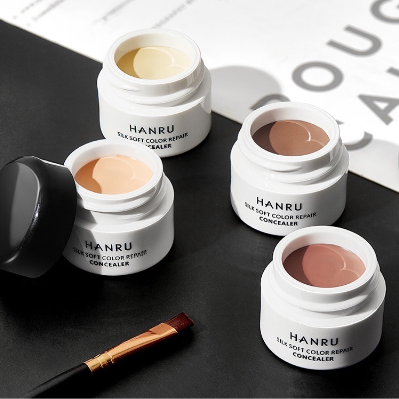 [Hàng mới về] Kem che khuyết điểm HANRU lâu trôi dưỡng ẩm che phủ quầng thâm hiệu quả chất lượng cao