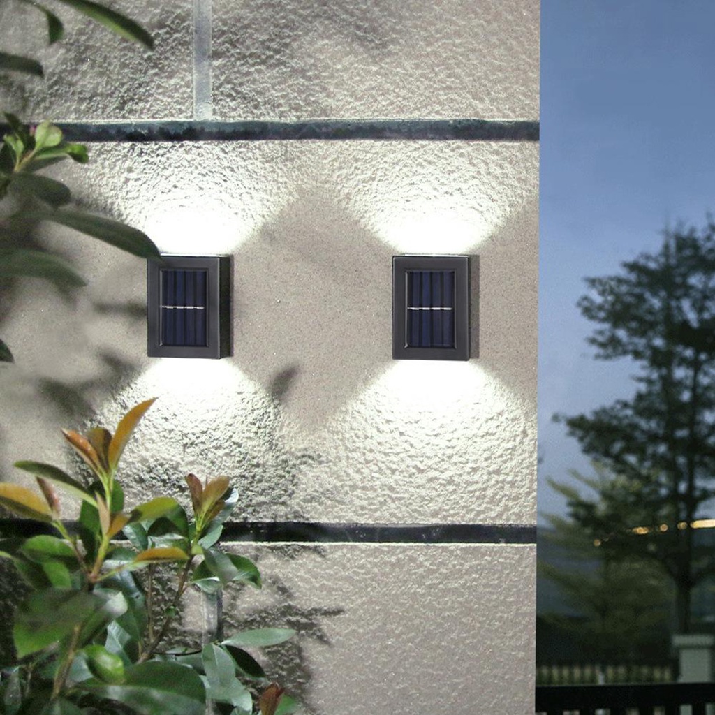 Đèn Led Gắn Tường Ngoài Trời Sử Dụng Năng Lượng Mặt Trời Chống Thấm Nước