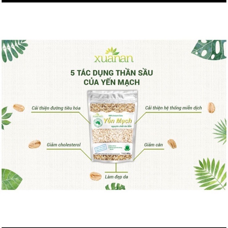 Yến Mạch Nguyên Chất Ăn Liền Xuân An 800g