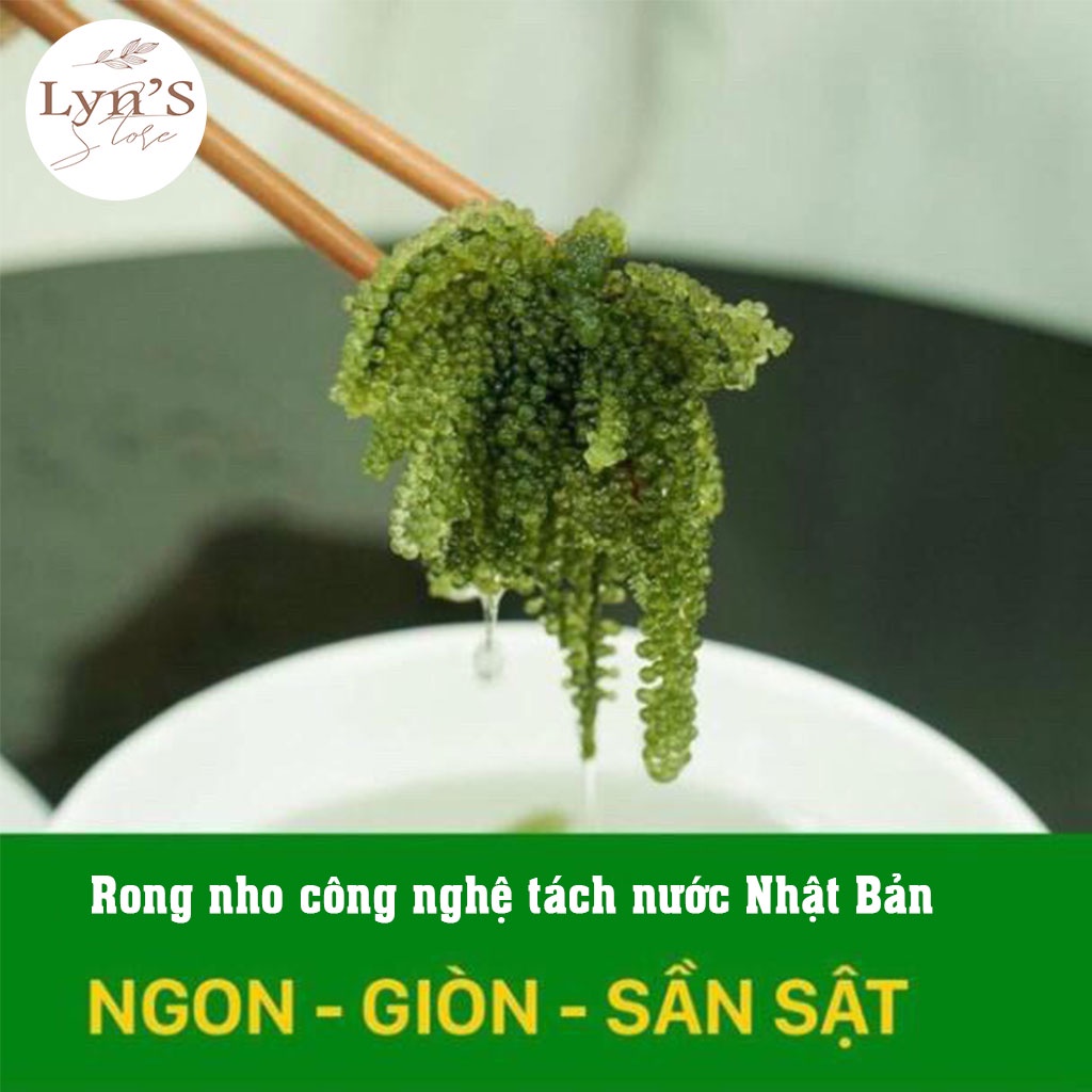 Rong nho tách nước Khánh Hòa  💝 𝑭𝑹𝑬𝑬𝑺𝑯𝑰𝑷 💝 rong nho, công nghệ tách nước chuẩn công nghệ Nhật - túi zipper 25g | BigBuy360 - bigbuy360.vn