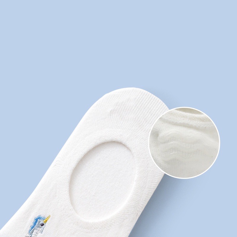 Set 4 tất, vớ lười nữ Caramella chất liệu cotton cao cấp