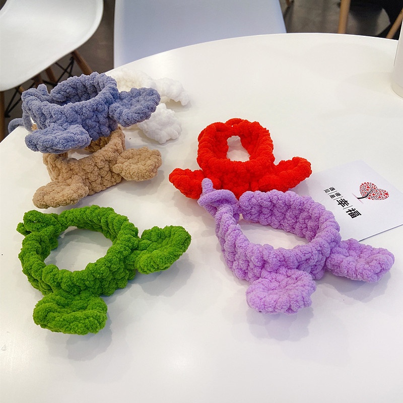 (Set Nguyên Liệu - Thành phẩm) Vòng đeo tay đan len đáng yêu xinh xắn dành cho cặp đôi