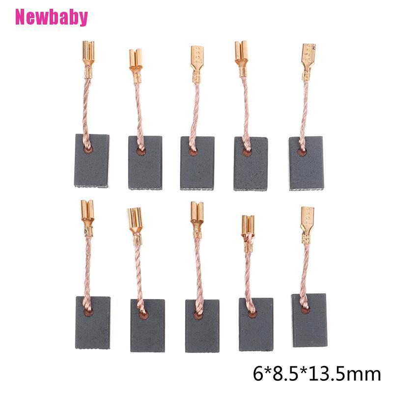 [Newbaby] Set 10 Động Cơ Chổi Than Graphite Bằng Đồng Cho Máy Mài Góc