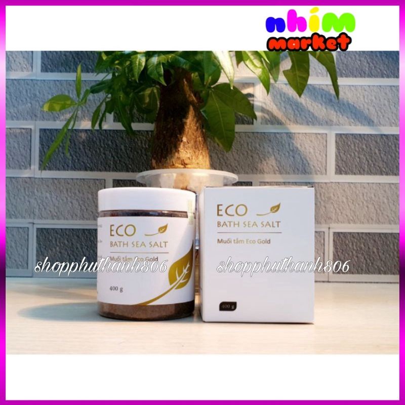 COMBO 2 MUỐI TẮM THẢO DƯỢC GOLD ECO 400G - AN TOÀN TUYỆT ĐỐI- LÀM SẠCH, KHÁNG KHUẨN, GIẢM MẨN NGỨA, RÔM SẢY, MỤN