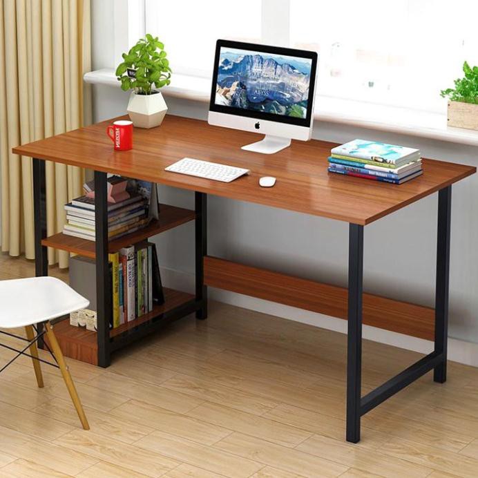 Bàn làm việc Văn Phòng, Bàn làm việc Học Tập Cá Nhân Có Kệ Sách 120x45x72Cm