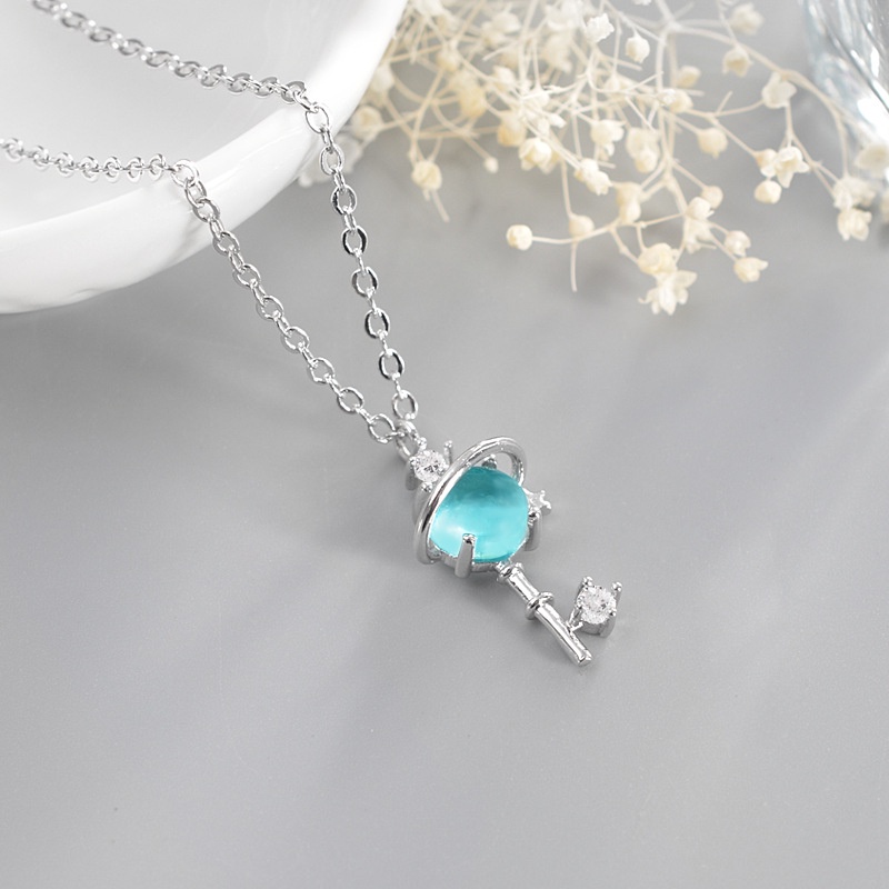 Dây chuyền đính đá DC05 100% titan nguyên chất cho cô nàng thanh lịch