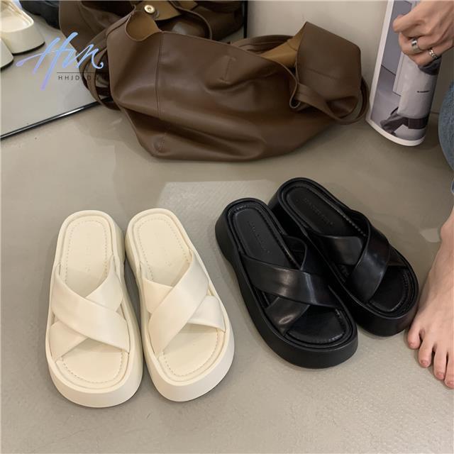 Dép Sandal Đế Dày Phong Cách Hàn Quốc Mẫu Mới 2022 Thời Trang Mùa Hè Cho Nữ